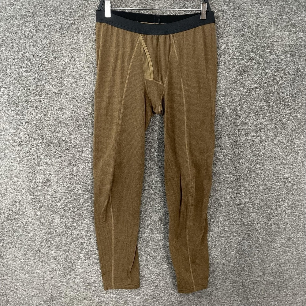 Beyond Clothing Mens Large Brown Tactical Thermal Base‎ Layer USA Made KEN-7042